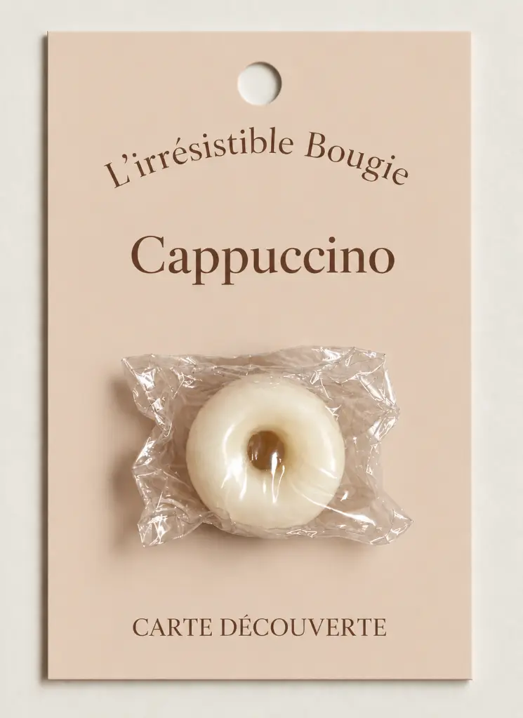 Étiquette élégante Cappuccino.webp