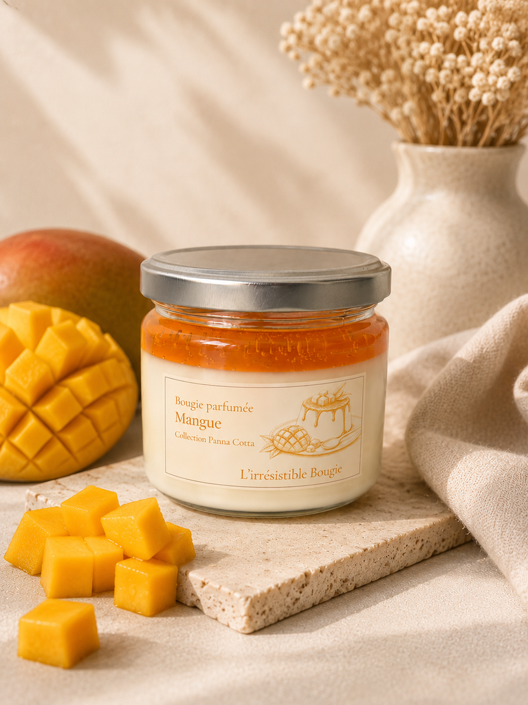 Bougie PannaCotta Mangue
